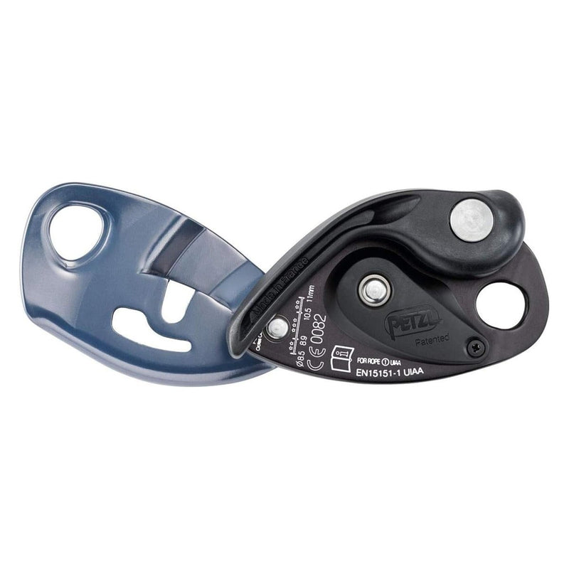 Petzl Grigri Braking Braking Bajón Equipo de escalada Azul de aluminio