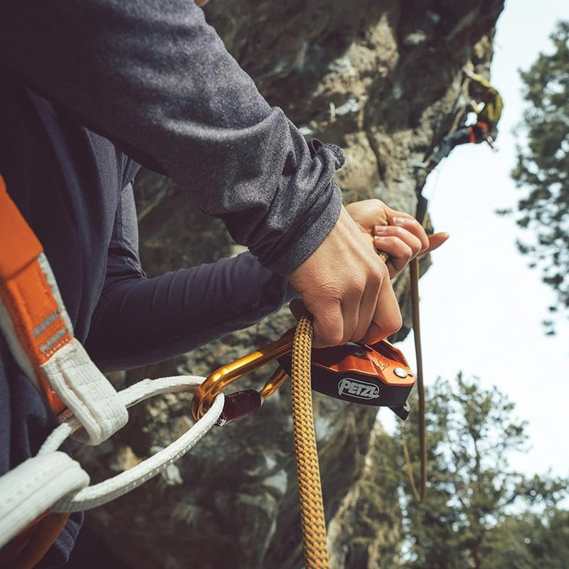 Petzl Grigri Braking Braking Bajón Equipo de escalada Azul de aluminio