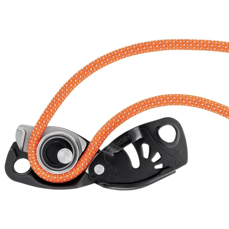 Petzl Neox Bastro de aseguramiento Control de frenado asistido Top Rope Climbing Negro