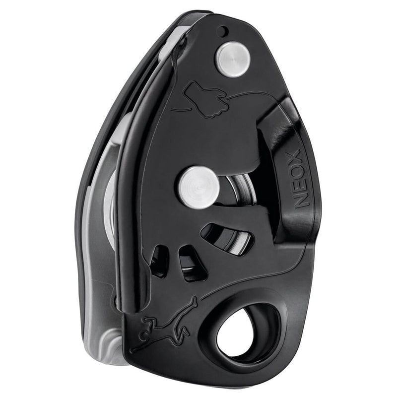 Petzl Neox Bastro de aseguramiento Control de frenado asistido Top Rope Climbing Negro