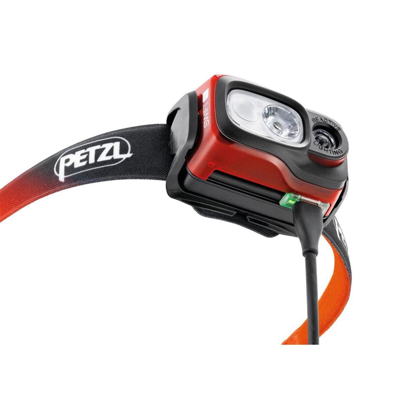 Petzl Swift RL Head Linterna 1100 Lúmenes Recargables de agua resistente al agua Naranja