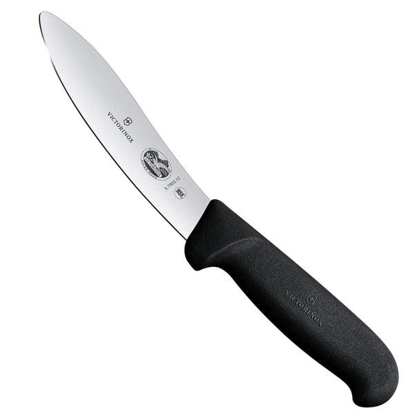 Victorinox Fibrox FIJO Cuchillo de salto fijo Hoja de acero inoxidable TPE Mango negro