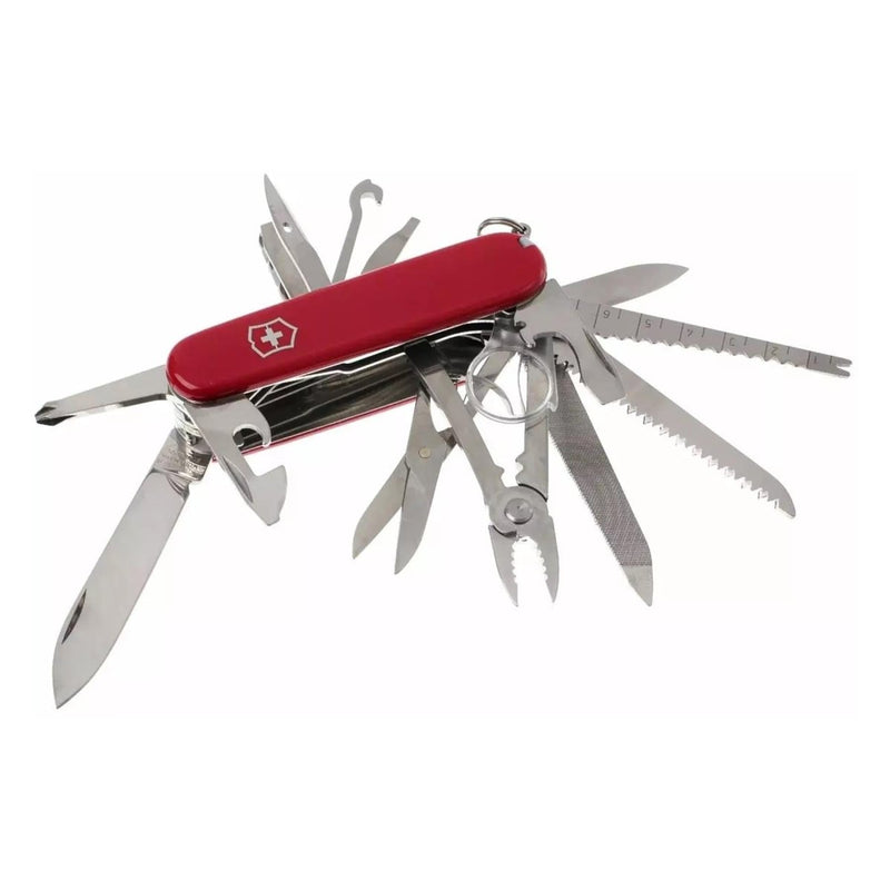 Victorinox Swiss Champ Multi Tool Knife 33 Funciones Mango rojo de acero inoxidable