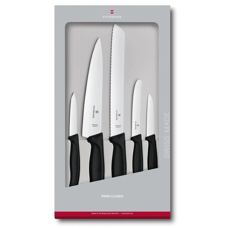 Victorinox Swiss Classic de 5 piezas Cocina Combinada Combinan Mango de acero inoxidable