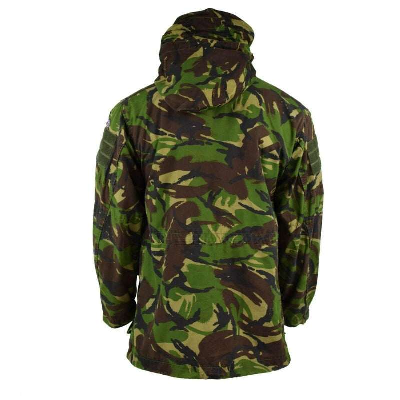 Tactical combat field smock jacket hooded windproof DPM camo original British windproof patch plate on chest and shoulders