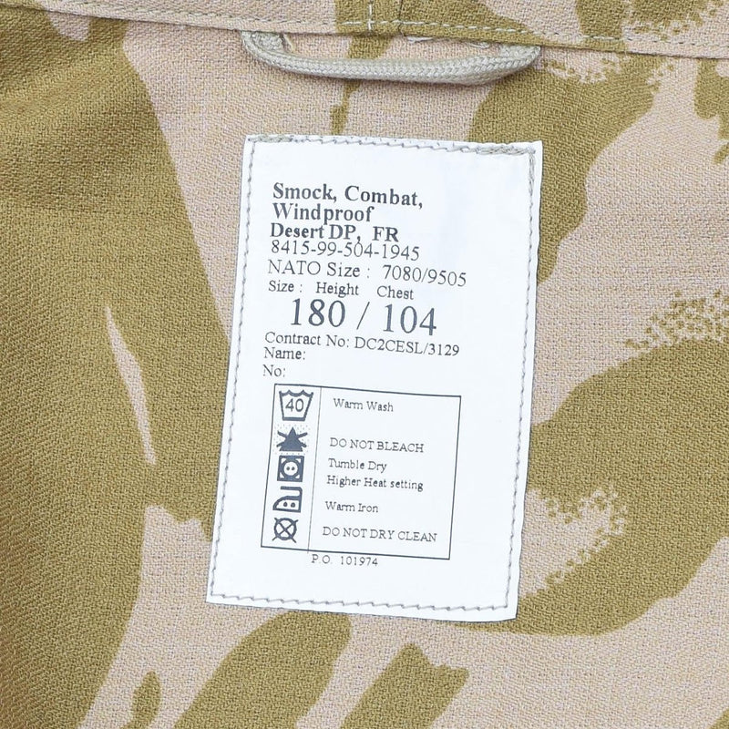 smock combat windproff desert dp fr