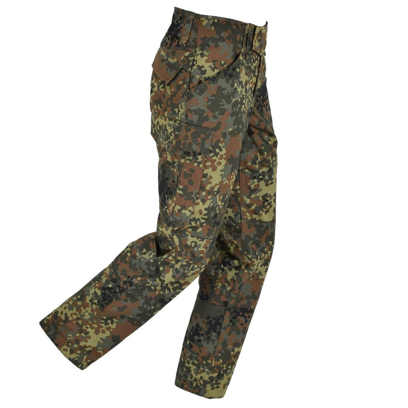 Leo Kohler army pants explore flecktarn camo higher waist trousers