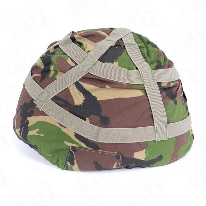 woodland british army helmet cover