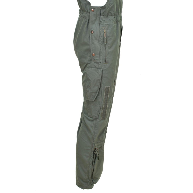 Czech Army bib pants flame-resistant aramid military surplus trousers