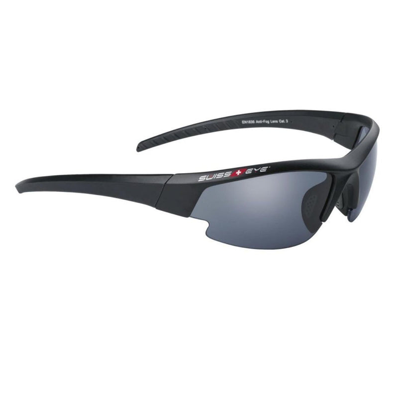 SWISS EYE Ballistic shooting glasses aerodynamic adjustable rubberized temples grooved legs adjustable nose pad